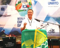 FICC President Joao Alves Pereira speaking at World Camping Day 2026 rally in Germany