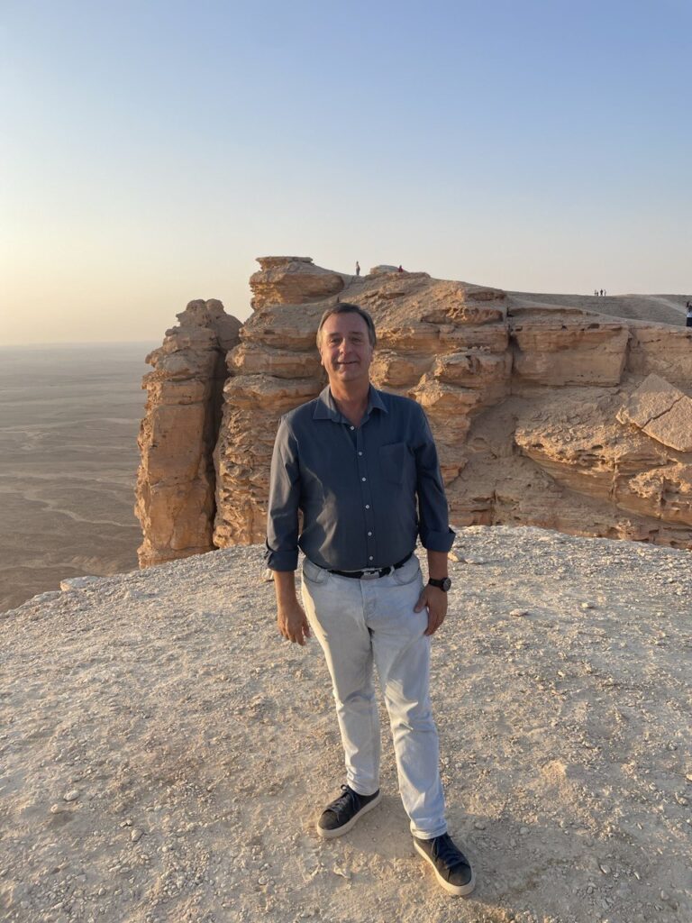 Beyond the institutional agenda: A moment of reflection at the Edge of the World, Saudi Arabia, 2025, looking towards new horizons for the future of camping.